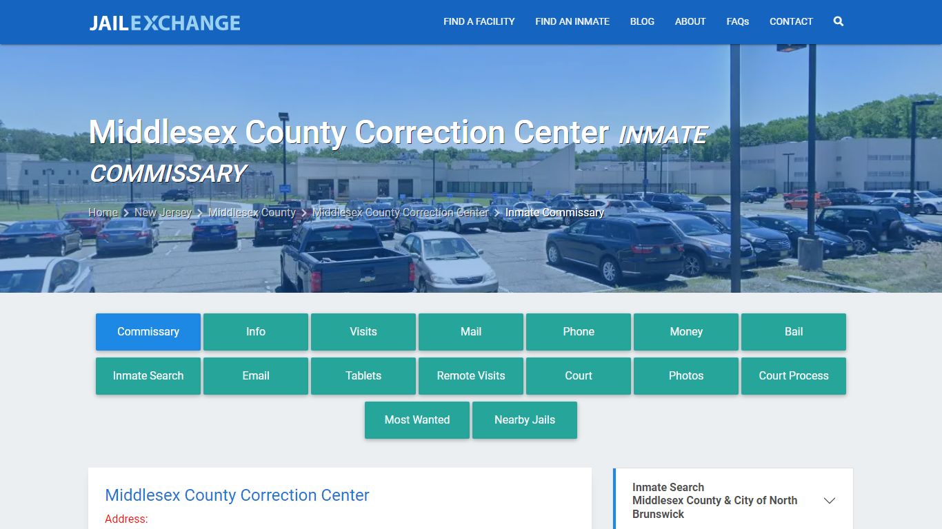 Middlesex County Correction Center Inmate Commissary - Jail Exchange